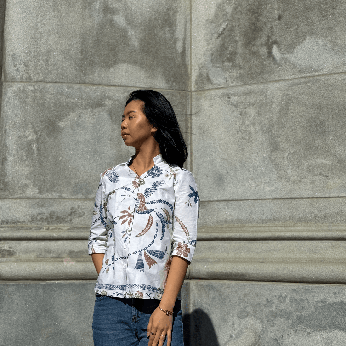 Amaya Batik Shirt Worn | Mutiara Heritage