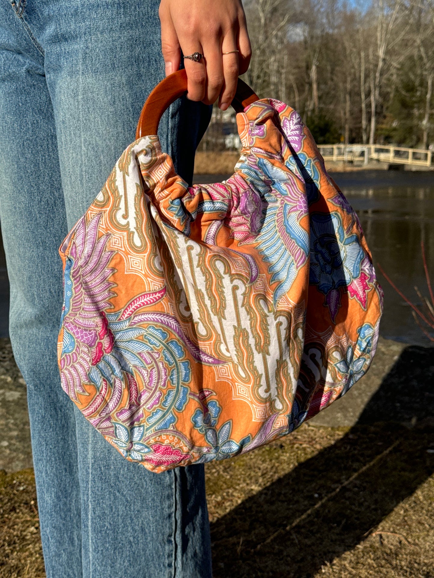 Pink Beach Batik Tote Styled | Mutiara Heritage