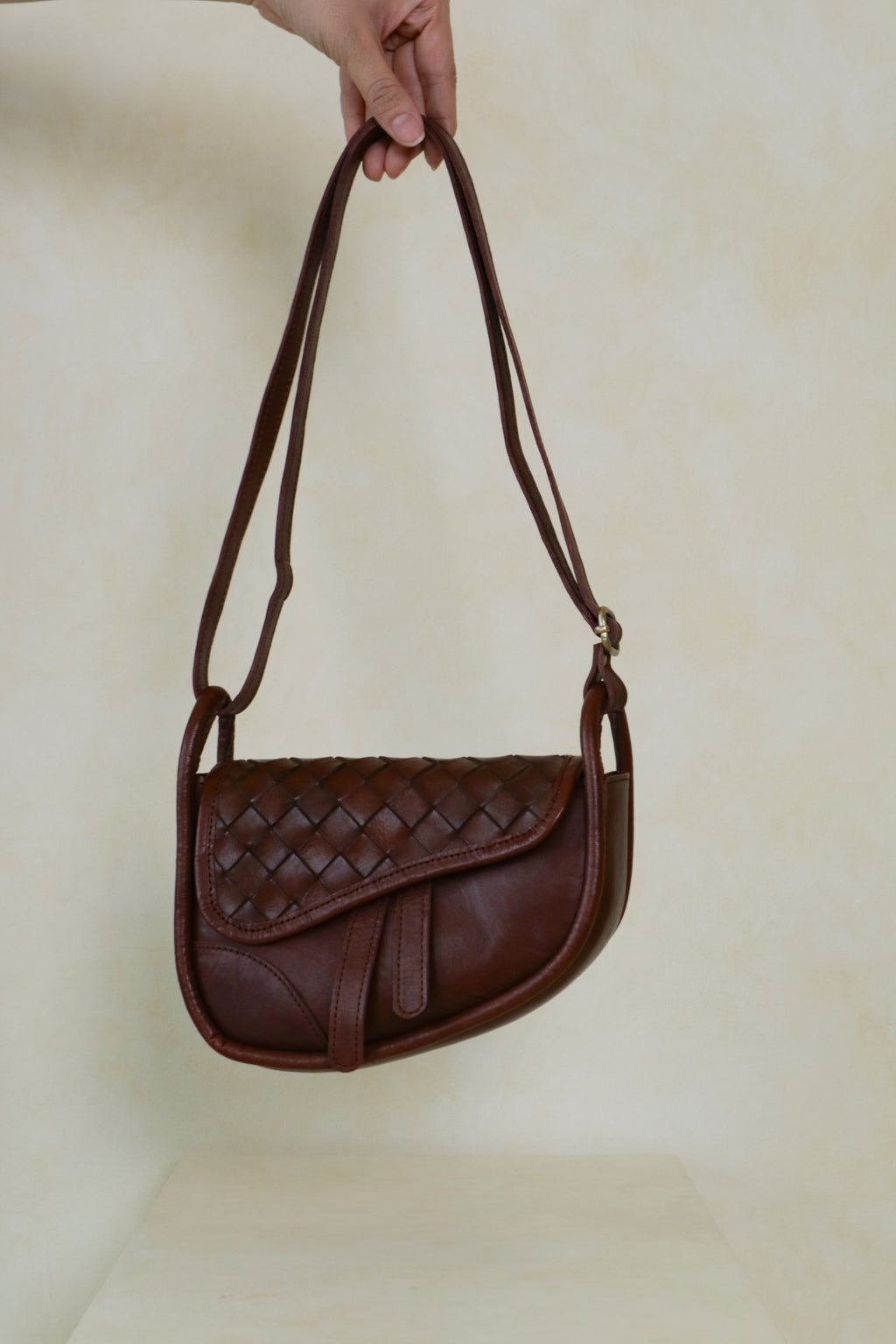 Lara Woven Saddle Bag