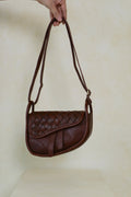 Lara Woven Saddle Bag