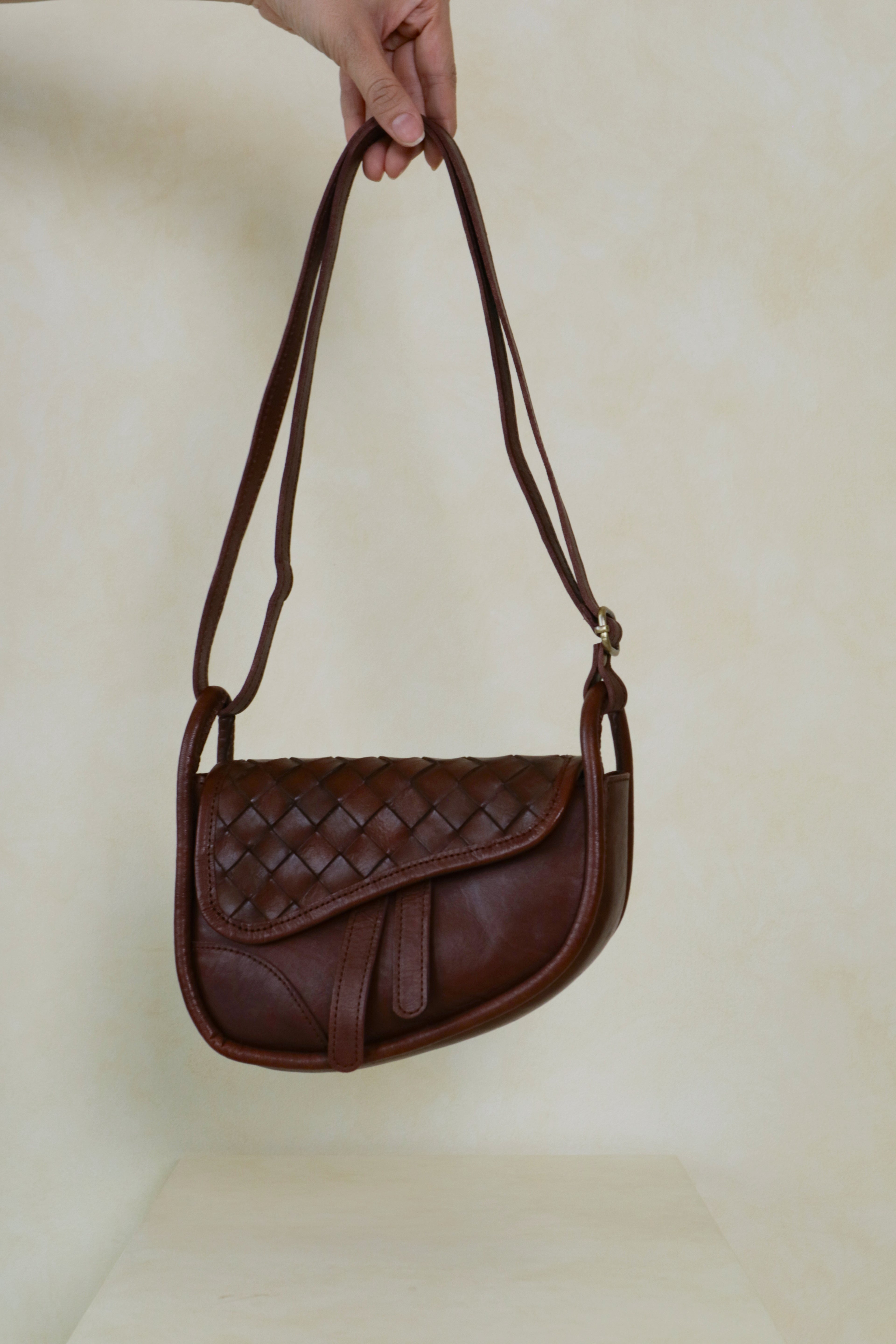 Lara Woven Saddle Bag