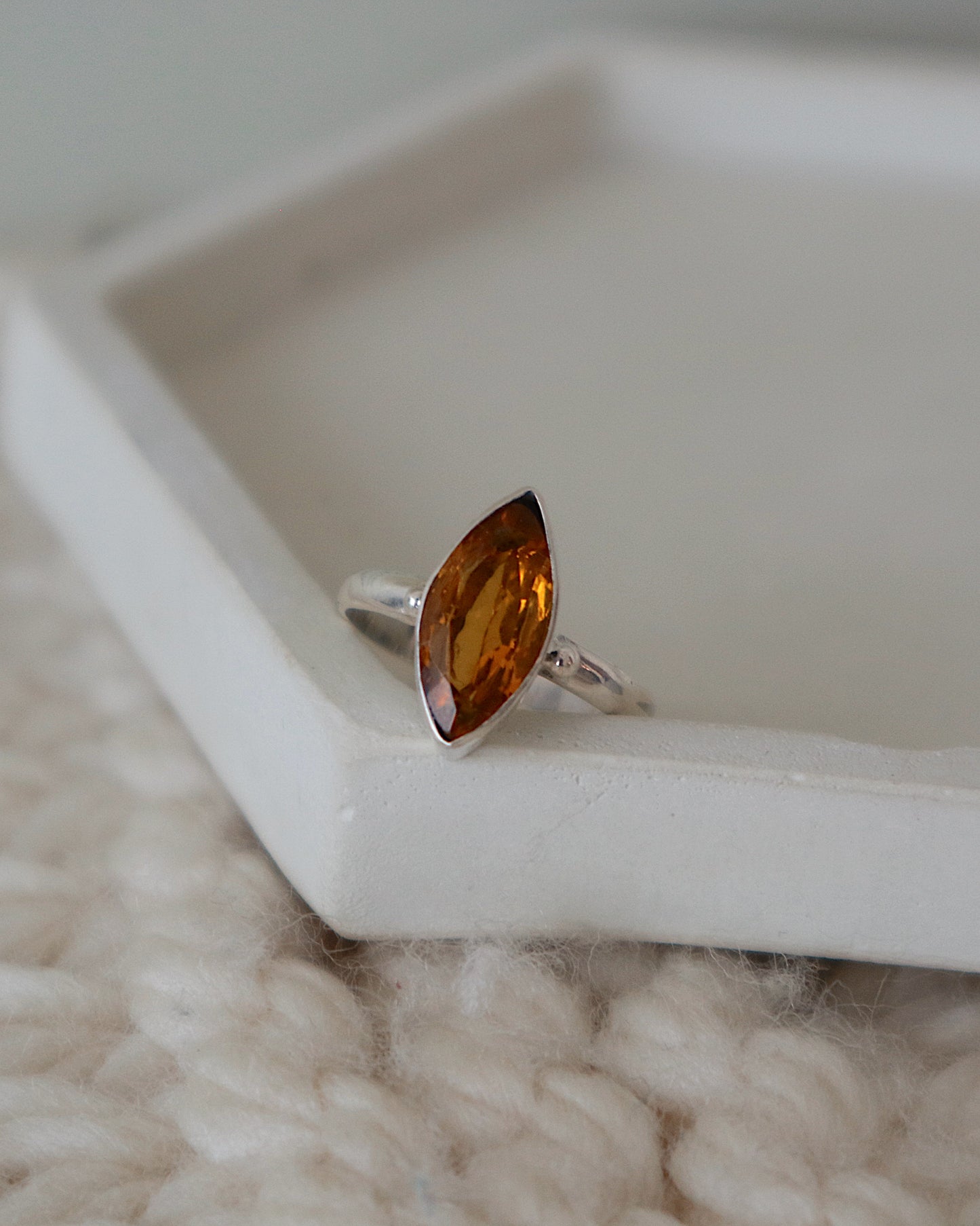 Marquise Sterling Silver Ring