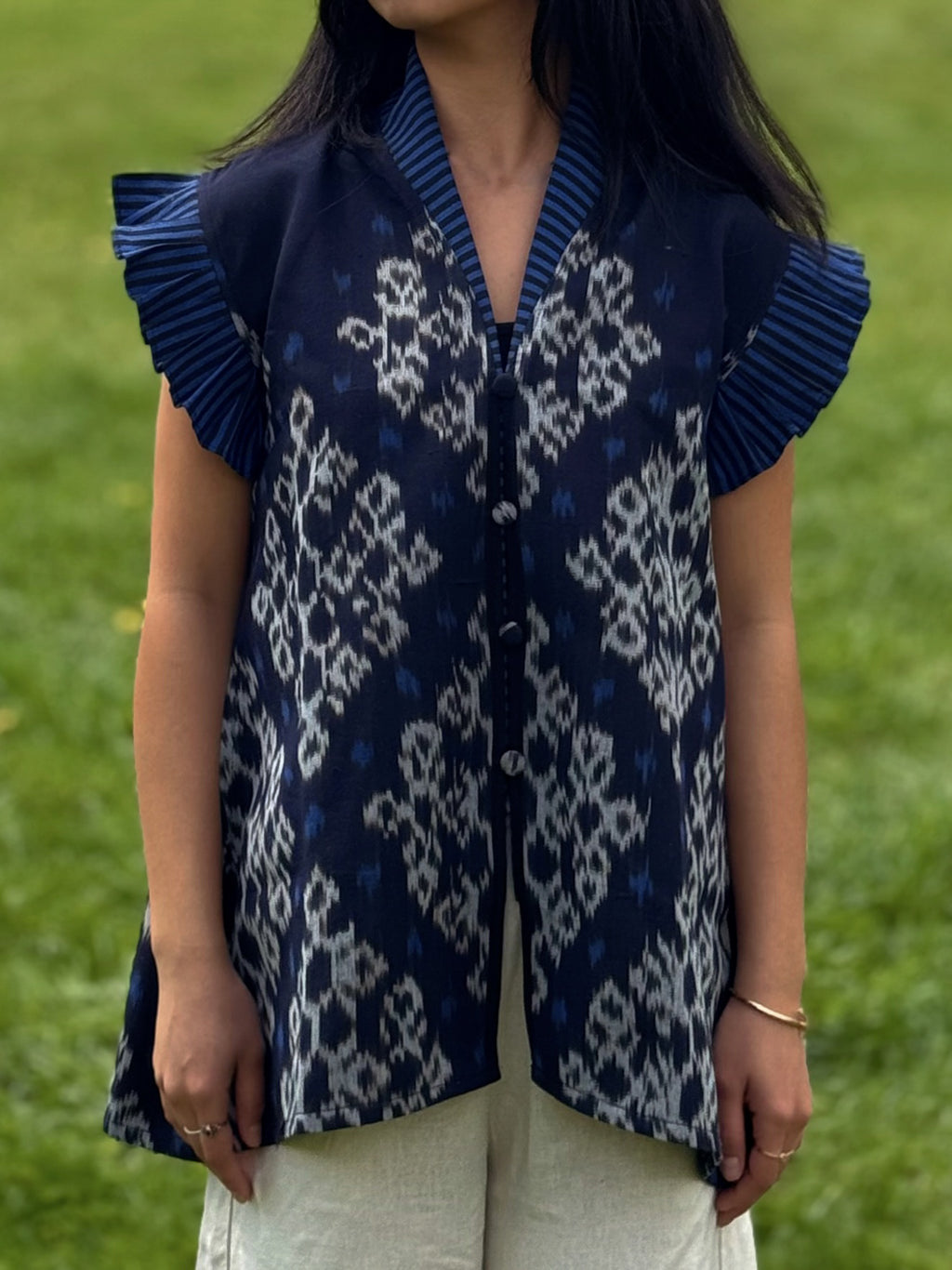 Close up of Adora Top by Mutiara Heritage
