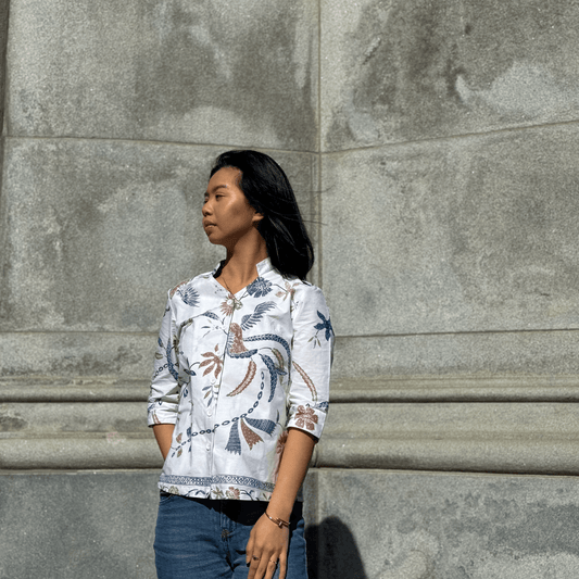 Amaya Batik Shirt Worn | Mutiara Heritage
