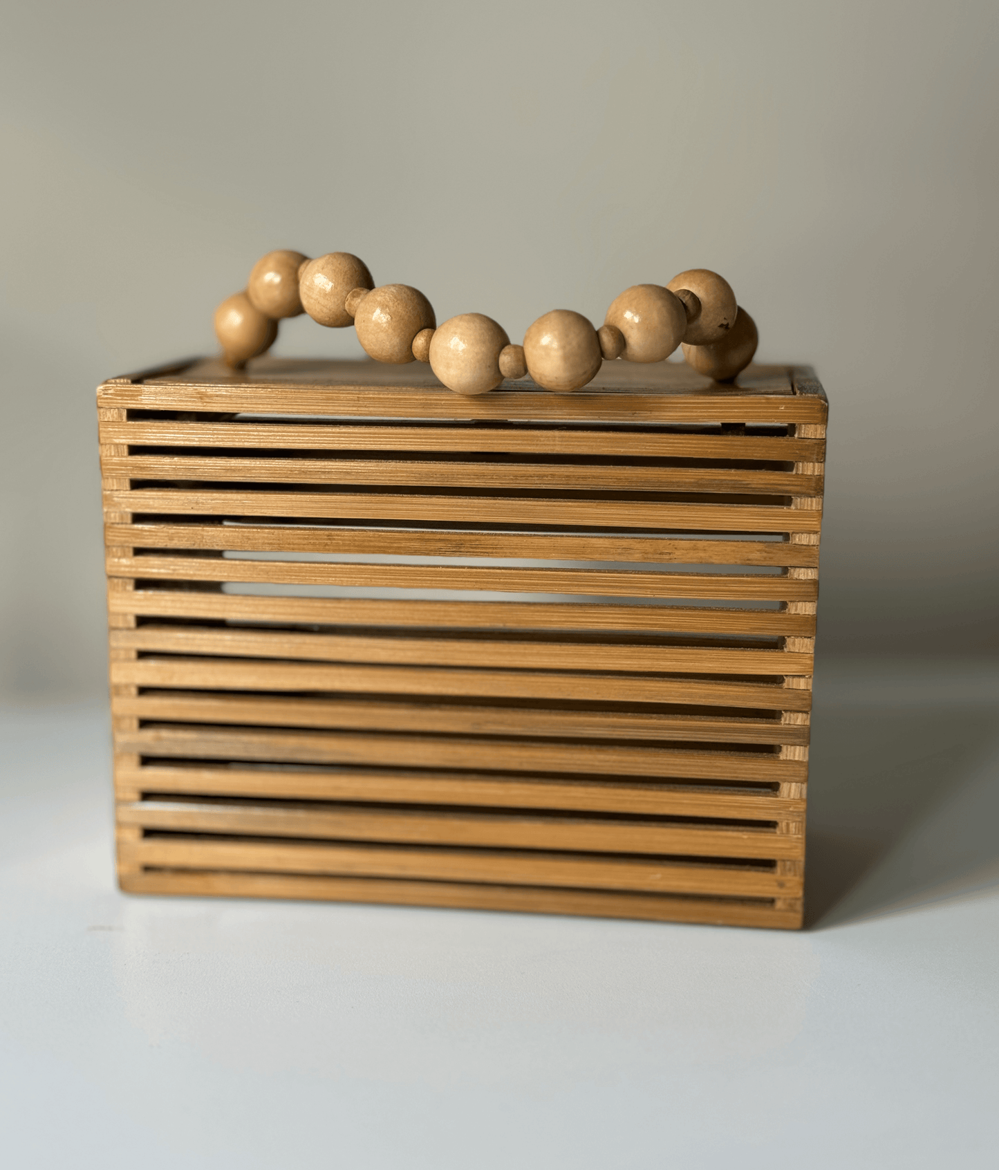 Bamboo Box Bag Back Shot - Mutiara Heritage