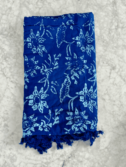Flat Image of Blue Sarong | Mutiara Heritage