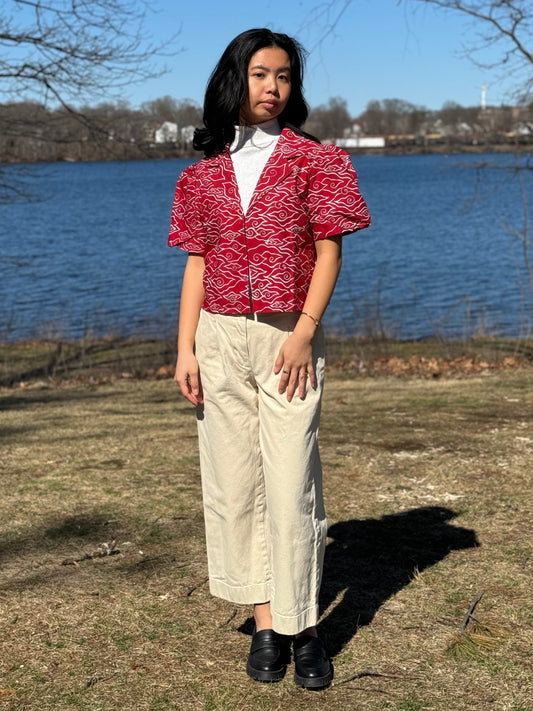 Short Sleeve Puff Outer Jacket