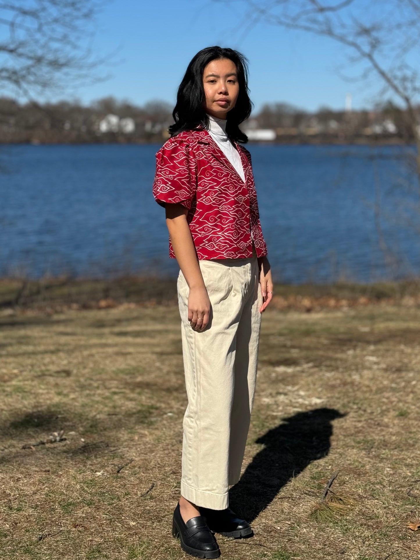 Short Sleeve Puff Outer Jacket