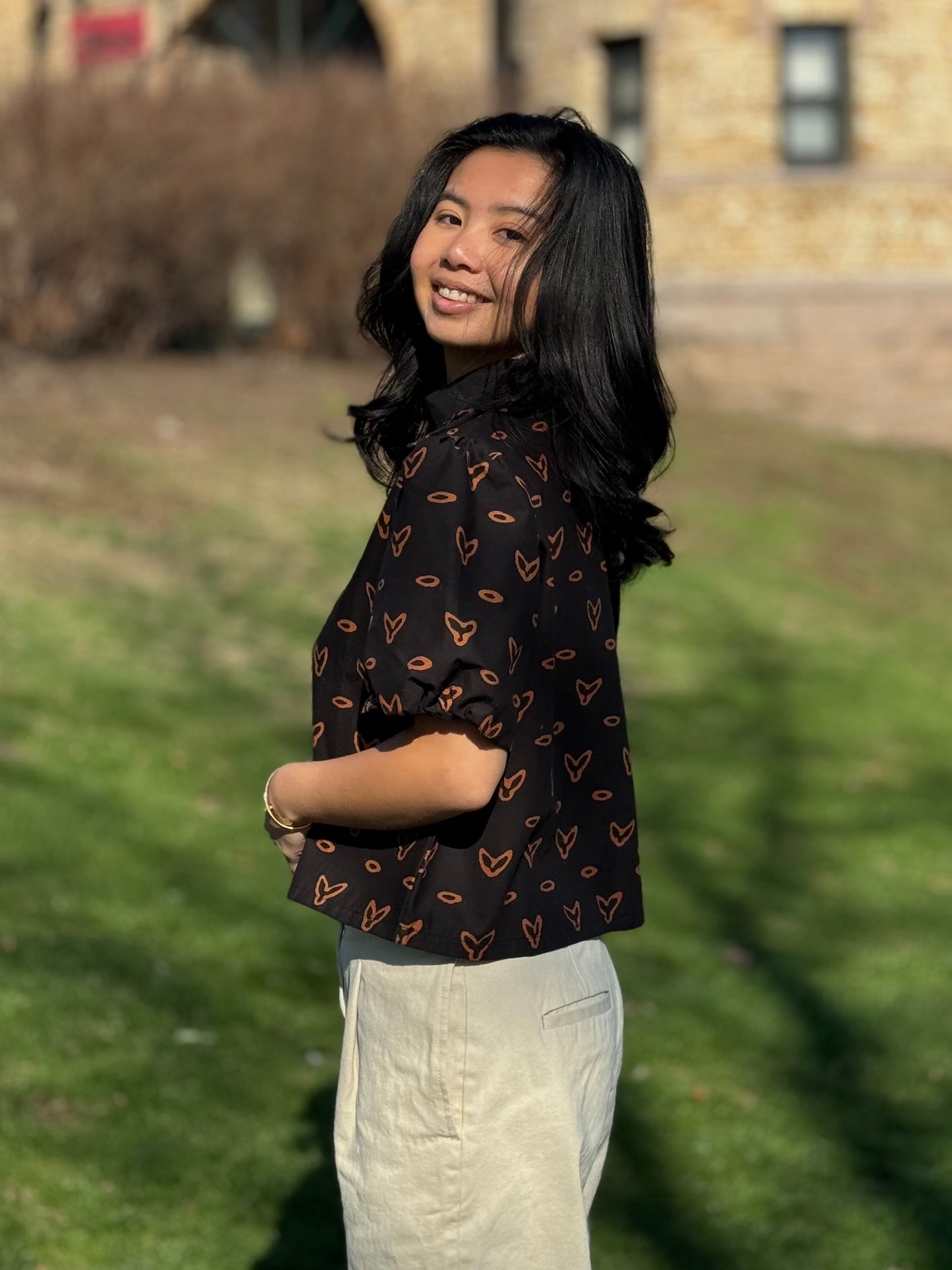 Short Sleeve Puff Outer Jacket