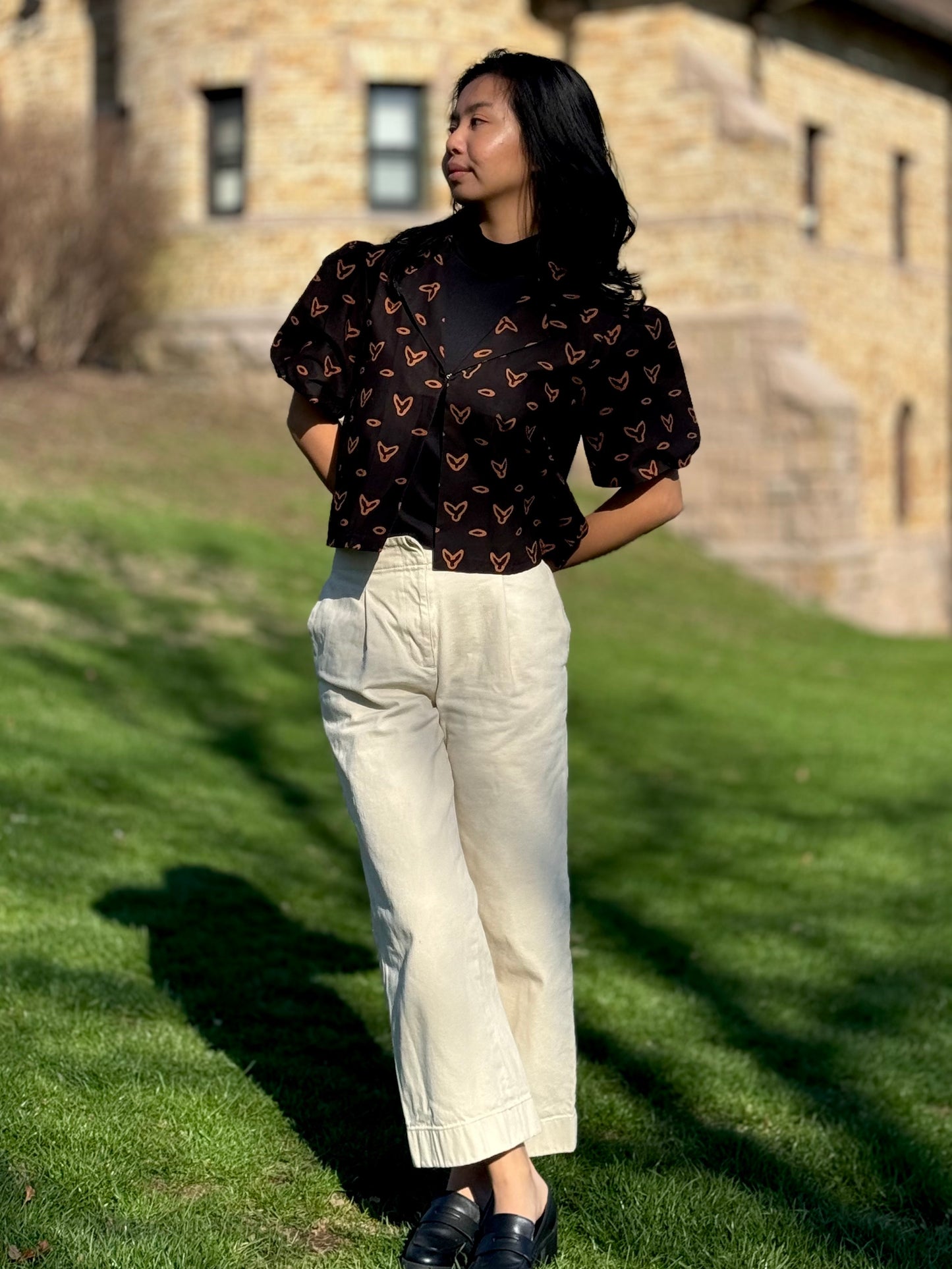 Short Sleeve Puff Outer Jacket