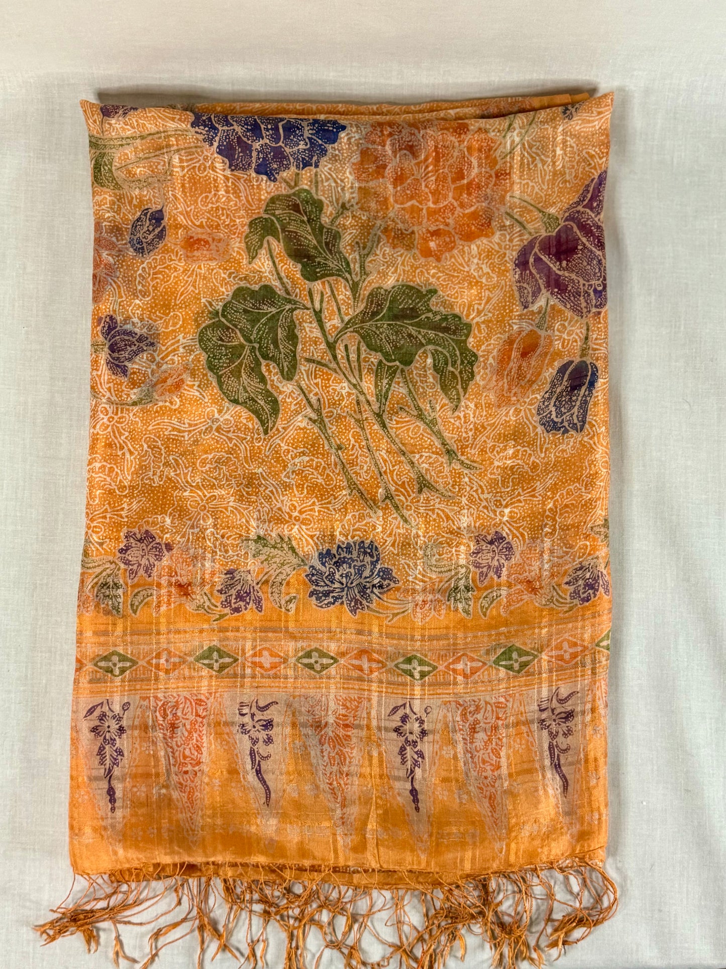 100% Silk Chiffon Large Scarf