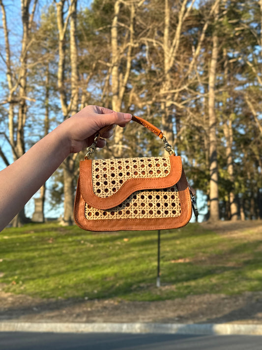 Kate bag carried by the handle
