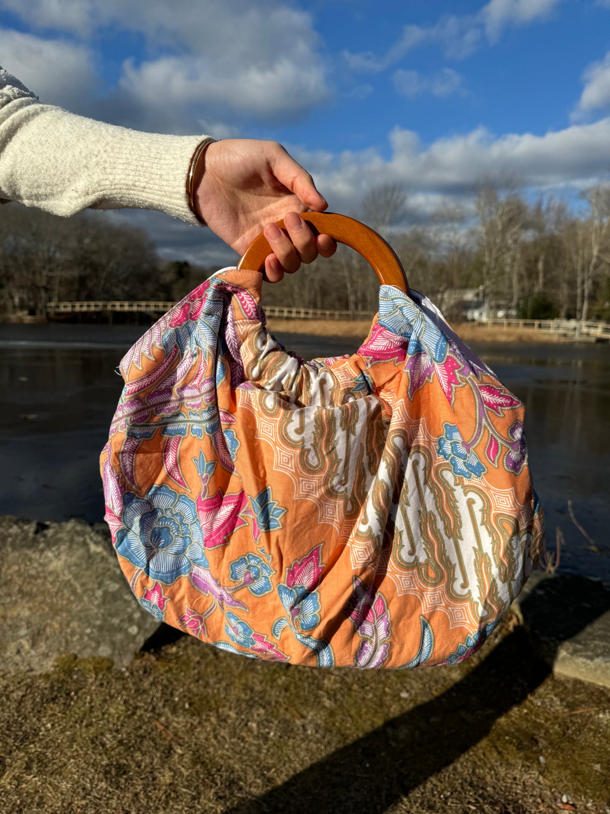 Pink Beach Batik Tote | Mutiara Heritage