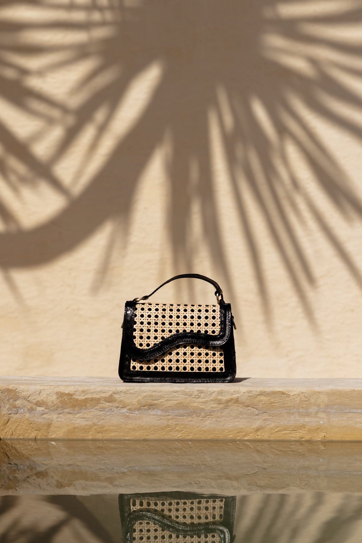 Kate Bag - Leather Clutch Top Handle with Adjustable Strap