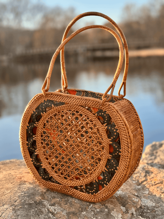 Rattan Wheel Bag | Mutiara Heritage