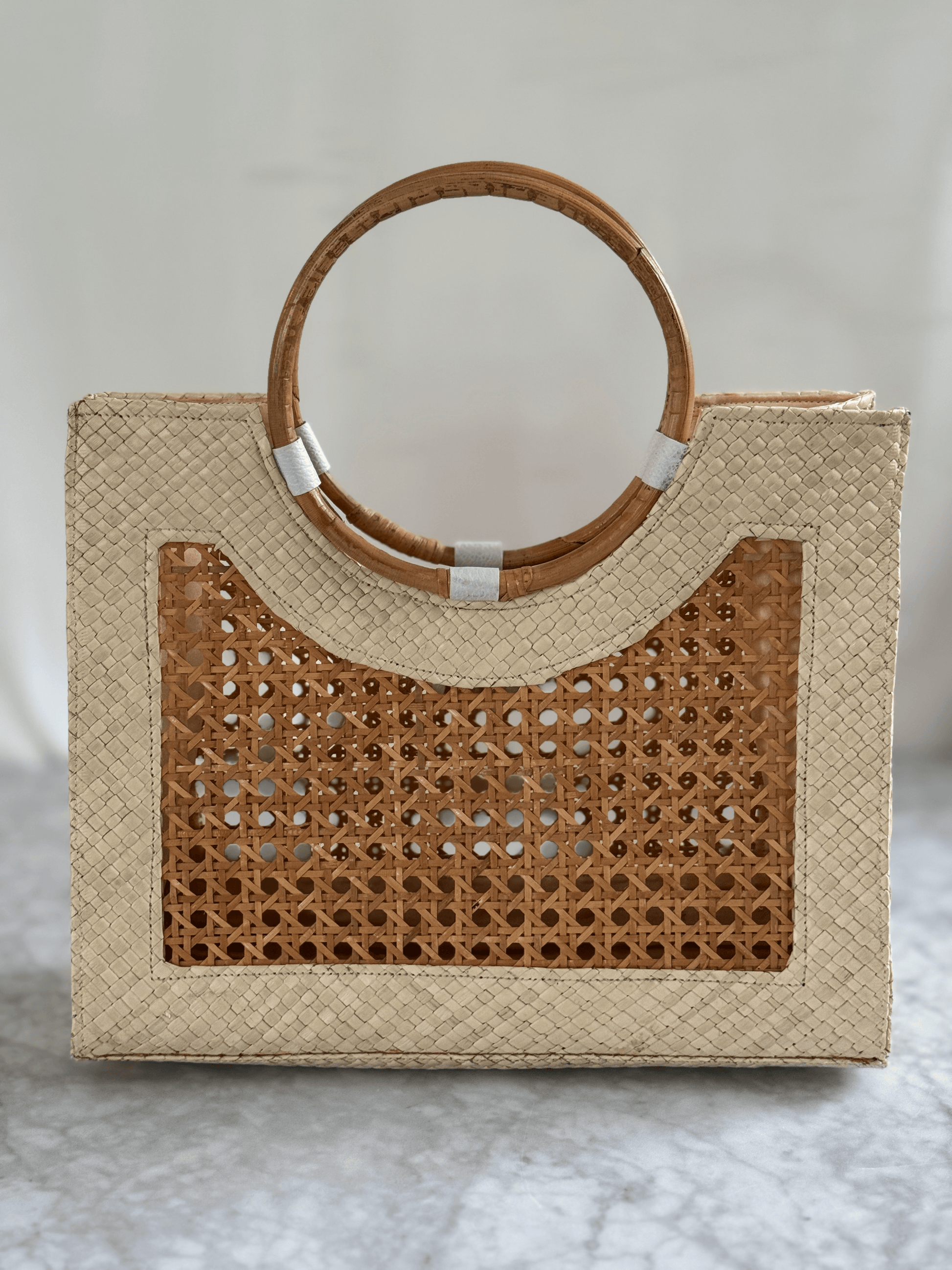 Styled Shoot White Wicker Bag | Mutiara Heritage 