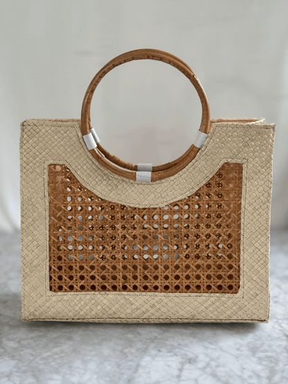 Styled Shoot White Wicker Bag | Mutiara Heritage 
