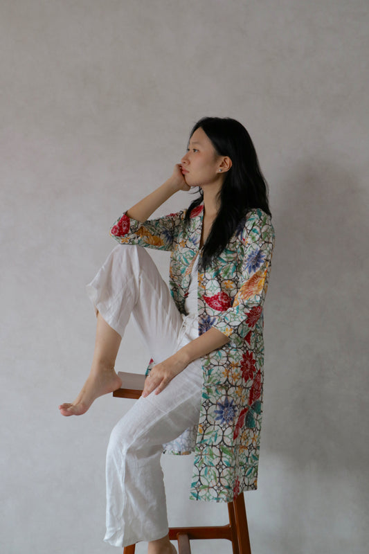 Long Dahlia Coat