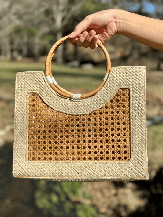 White Wicker Bag | Mutiara Heritage 